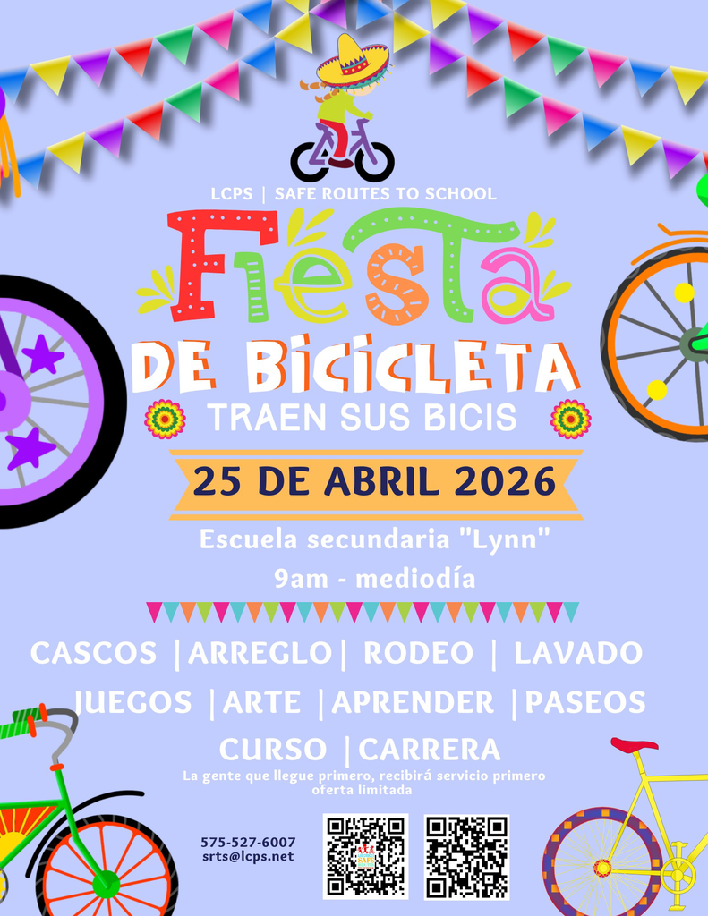 Families are invited to join Safe Routes to School at LCPS for some fun under the sun at the annual Family Bike Fiesta