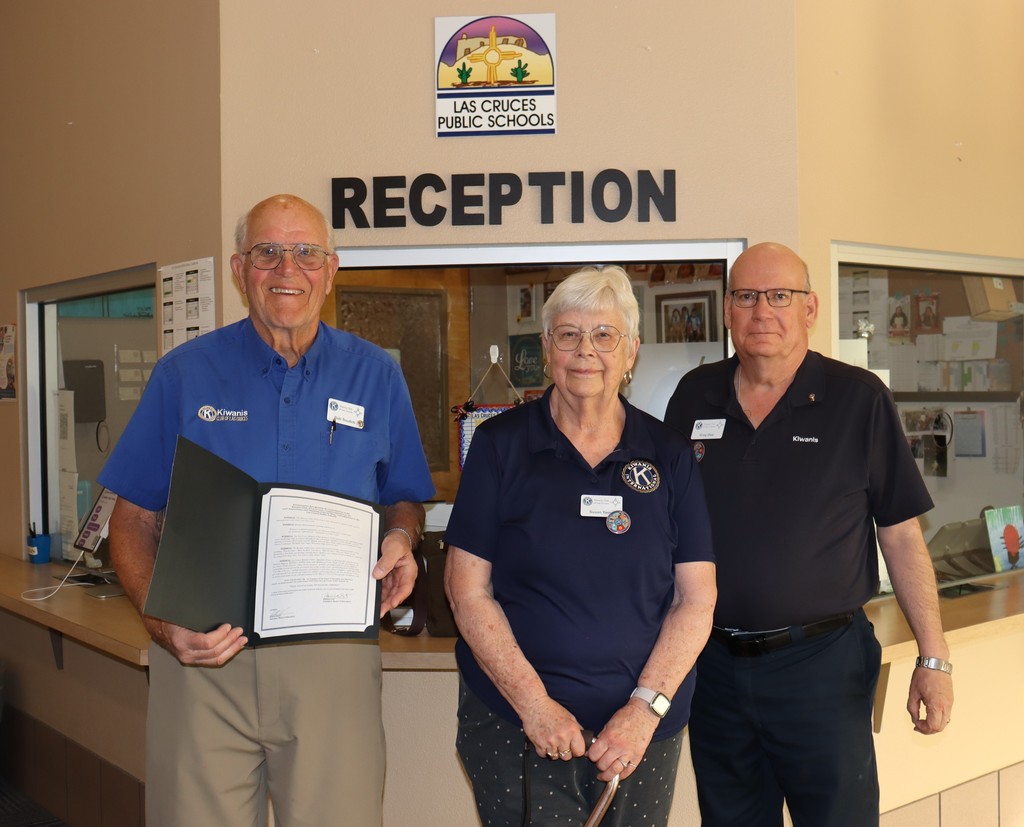 Las Cruces Public Schools proudly recognizes the Kiwanis Club of Las Cruces for their outstanding support of students in the McKinney-Vento Project Link Program.