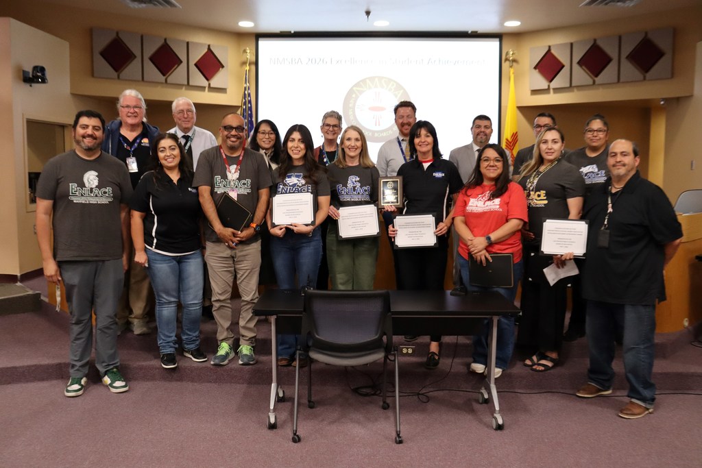 Last week, the ENLACE team at Las Cruces Public Schools was recognized for earning the 2026 New Mexico School Boards Association Excellence in Student Achievement Award! 