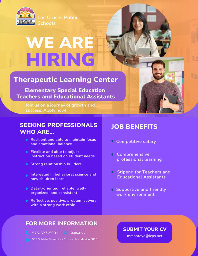 yellow, orange and purple gradient graphic with photo of professional man and woman in work setting