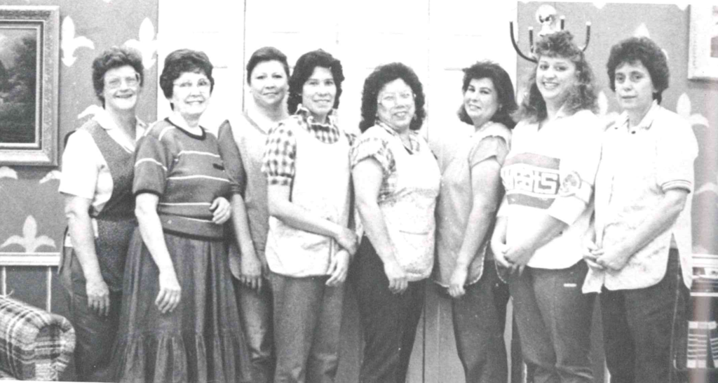 This week we're heading back to the 1990 OHS/OMHS yearbook to celebrate the dedicated cafeteria team that kept the Castle running and the Knights well-fed every day.