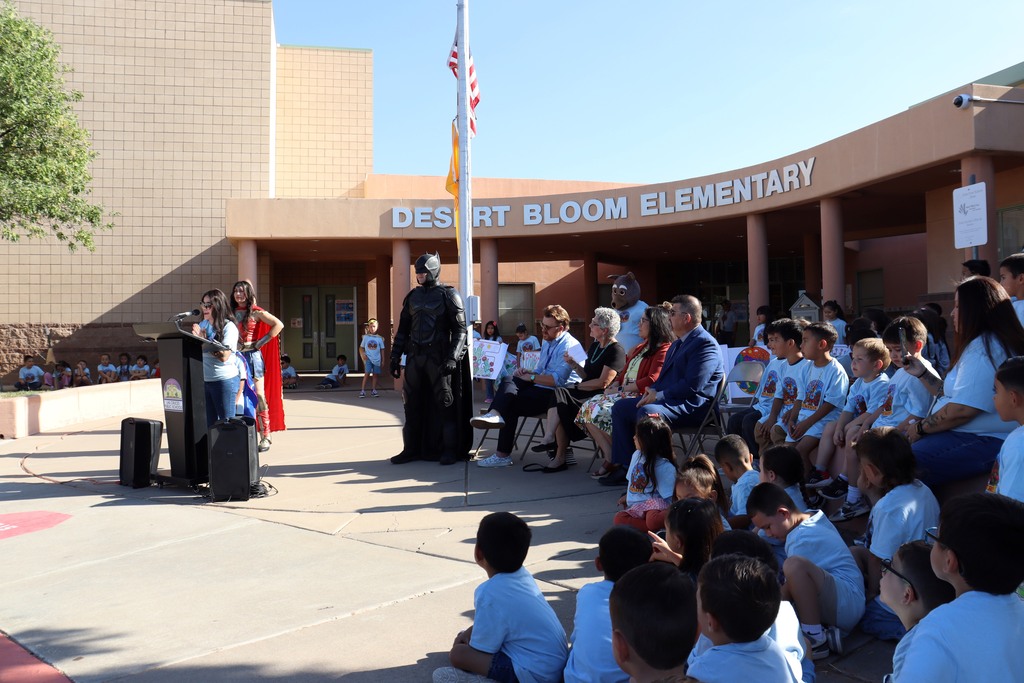 A new name calls for a celebration and this morning, Desert Bloom Elementary School celebrated its new chapter with plenty of superhero spirit!