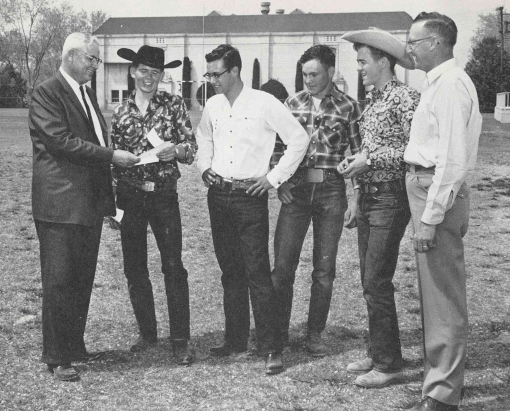 From the 1960 Las Cruces High School yearbook, members of the FFA