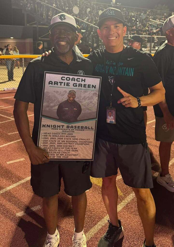 Las Cruces Public Schools proudly congratulates Coach Artie Green on his induction into the Organ Mountain Wall of Fame!