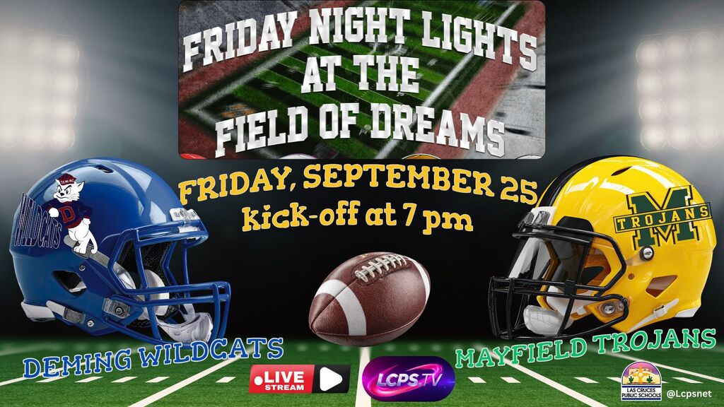 Tonight the Mayfield Trojans will take on the Deming Wildcats for Friday night football at The Field of Dreams.