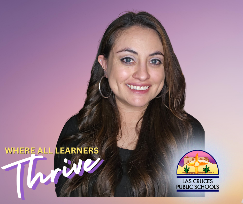 purple gradient Thrive Thursday feature with woman