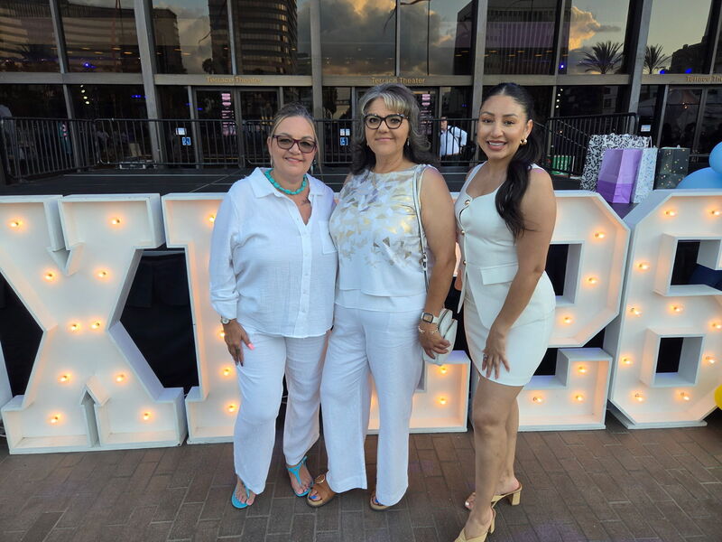 photo of three women
