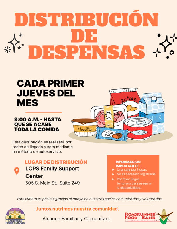 El banco de alimentos Roadrunner Food Bank y LCPS se asocian para organizar una distribución mensual de alimentos tipo ‘drive-thru’
