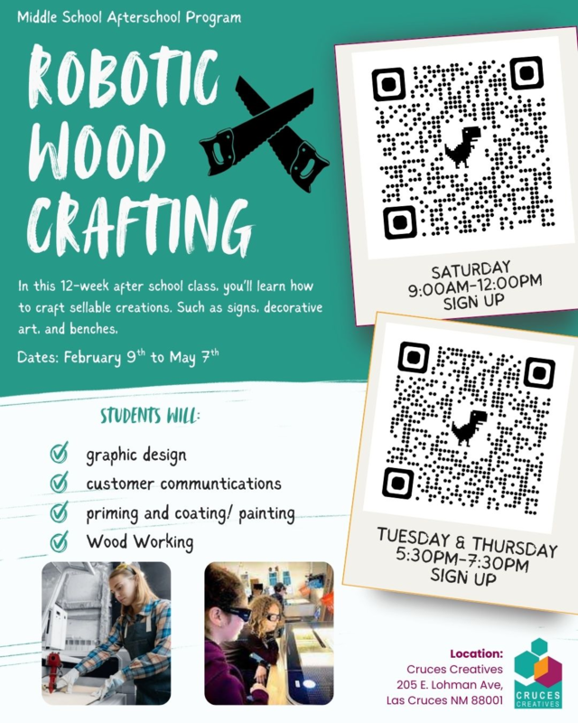 Registration Is Open: Free Youth Programs at Cruces Creatives