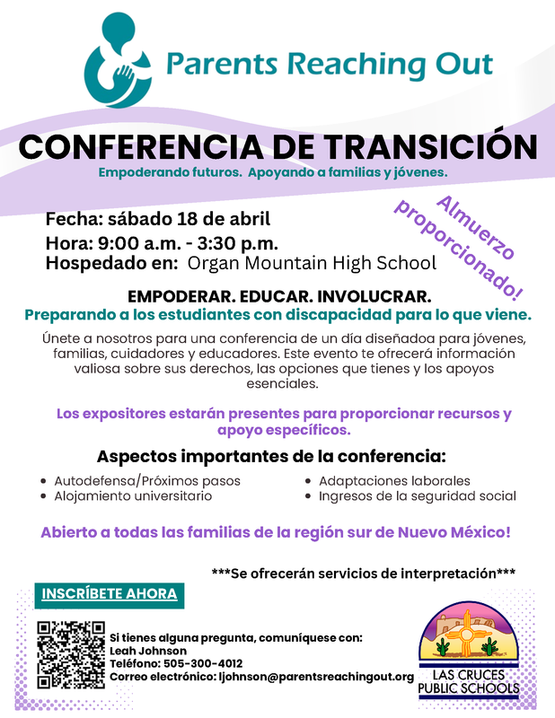 Conferencia de Transición: Orientación, Recursos y Apoyo para Jóvenes con Habilidades Únicas