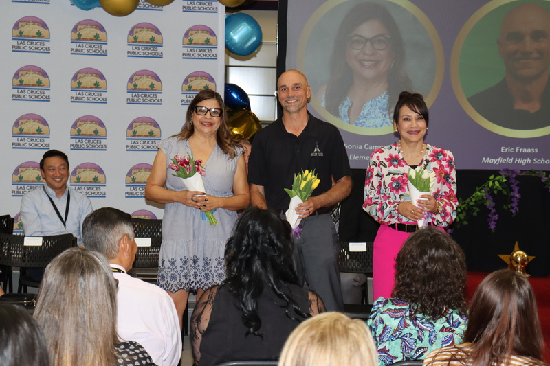 photo of three people