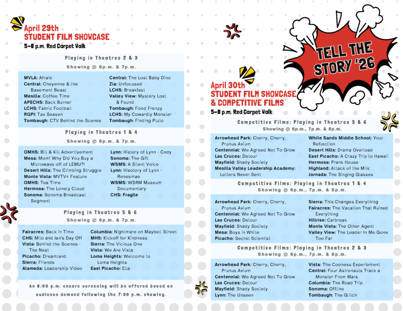 LCPS Presents the 2026 Tell the Story Film Showcase: Superheroes Take the Screen