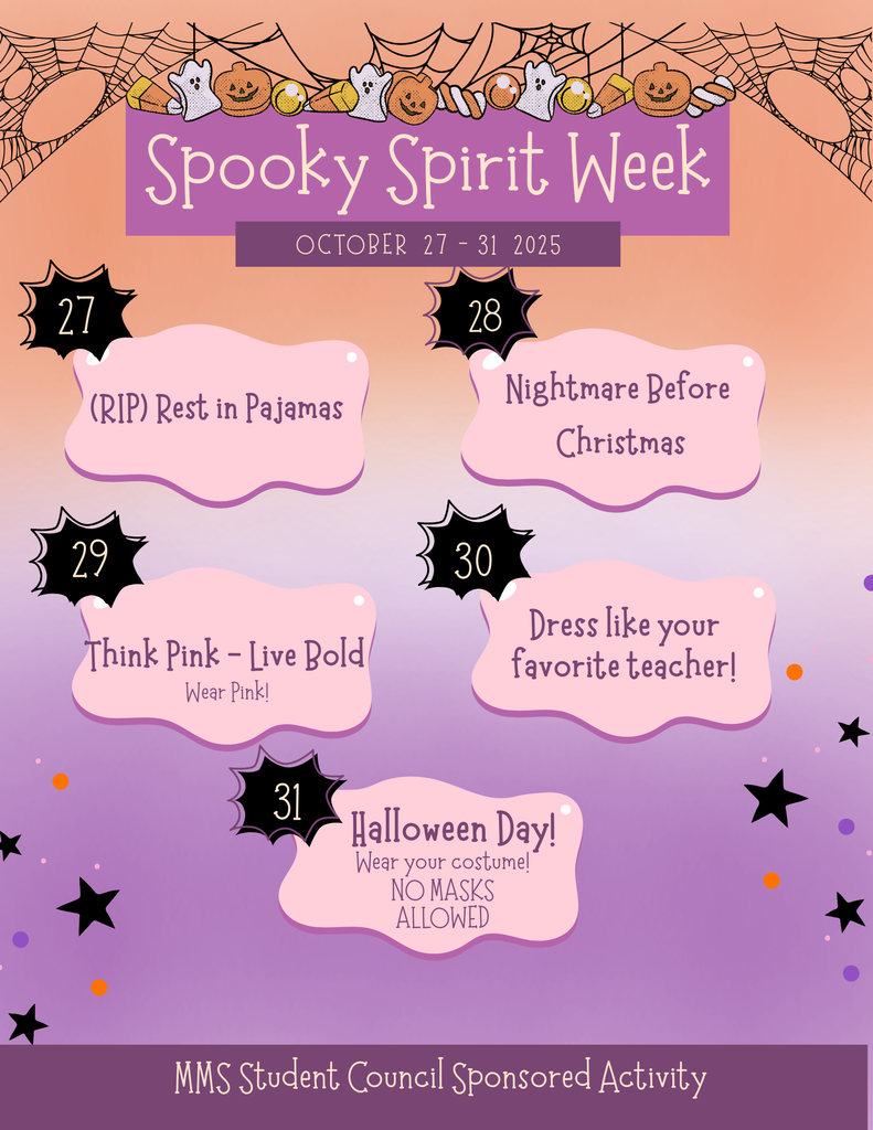 spooky spirit week flyer