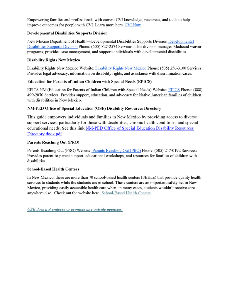 parent resource information