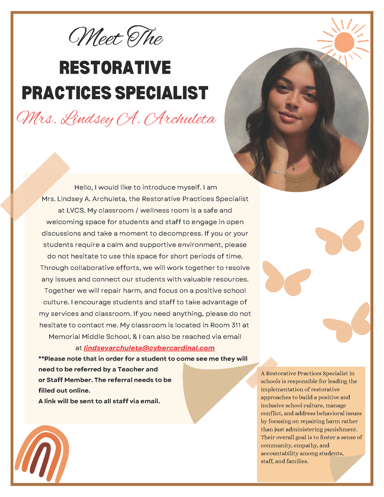 Meet The LVCS Restorative Practices Specialist!