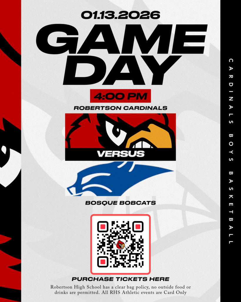 Come out and support your Robertson Cardinals!