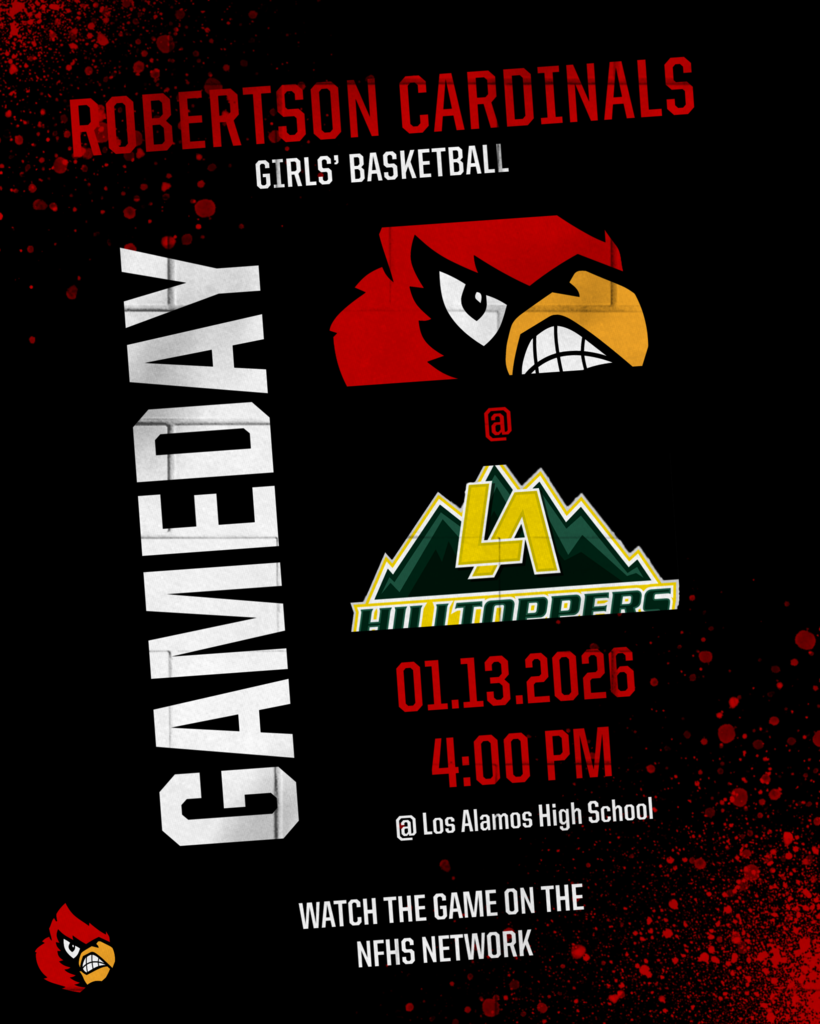 Good Luck to our Lady Cardinals as they travel to play Los Alamos Hilltoppers!