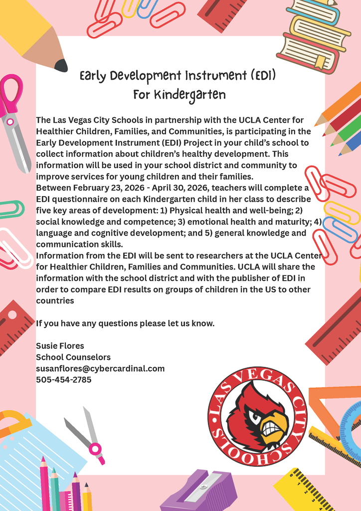Early Development Instrument For Kindergarten Flyer