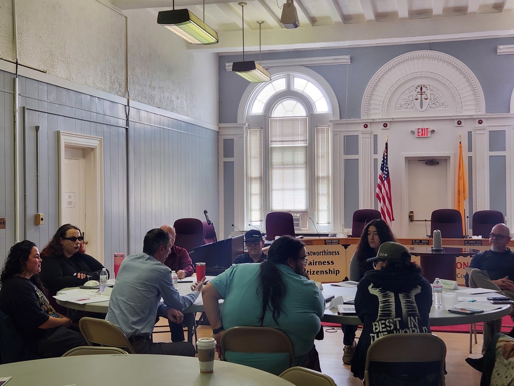 People sitting around a table