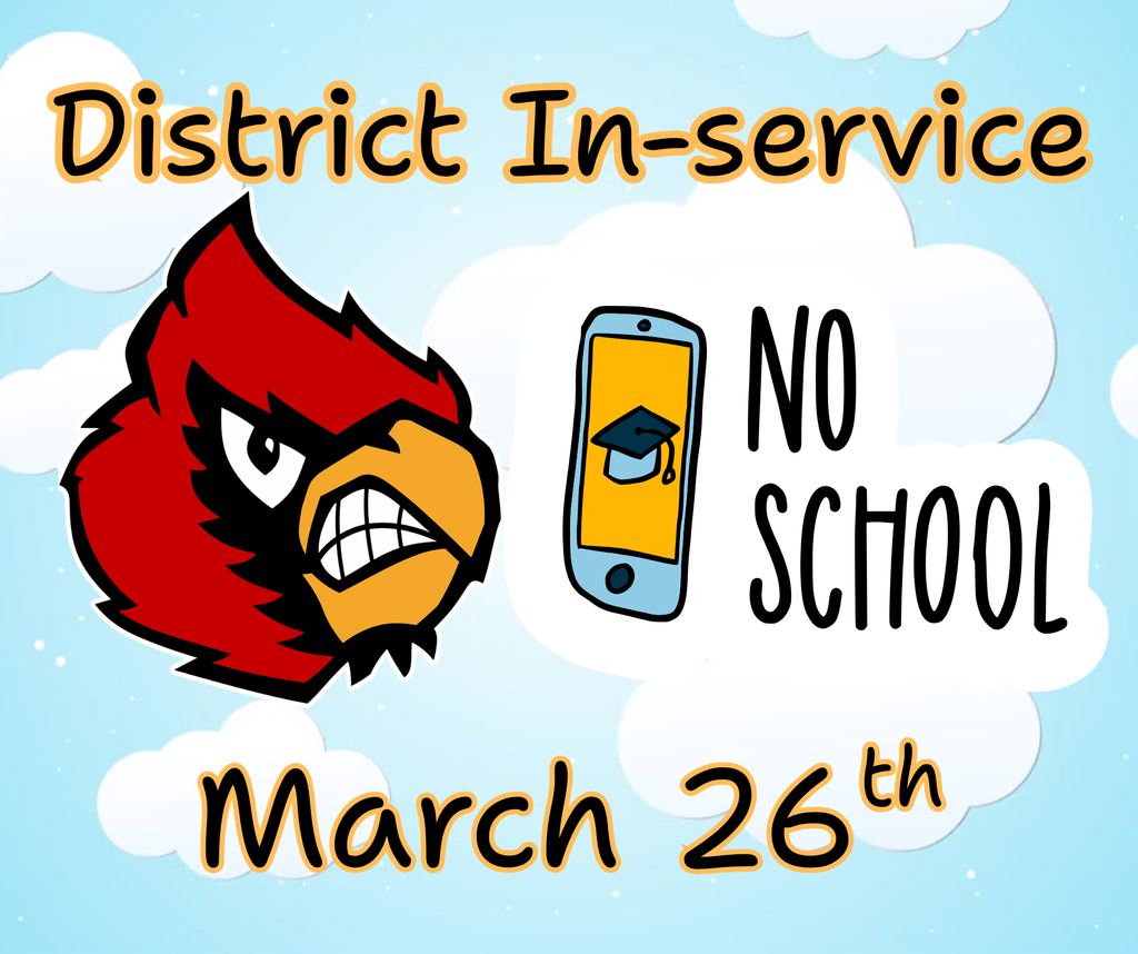 Attention Parents/Guardians: There will be no school on March 26th due to a district in-service. We hope all our students enjoy the day!