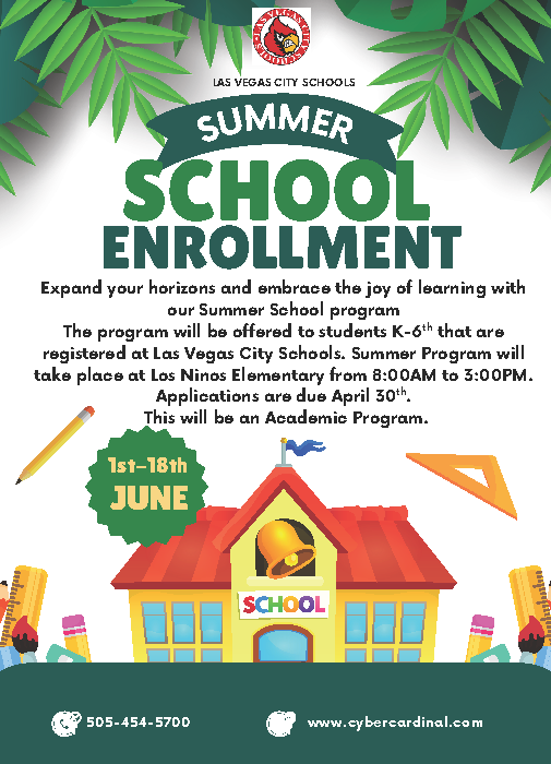 Registration for Summer School Deadline April 30th Flyer