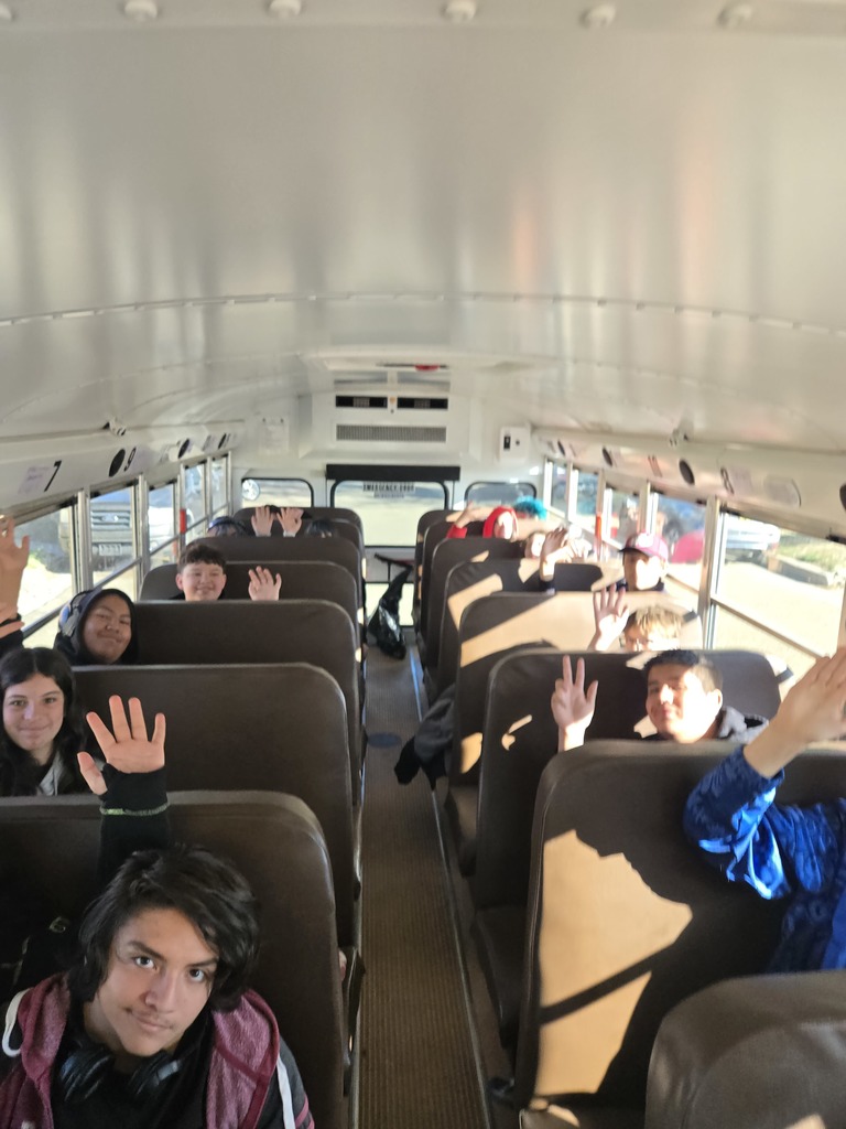 students on the bus