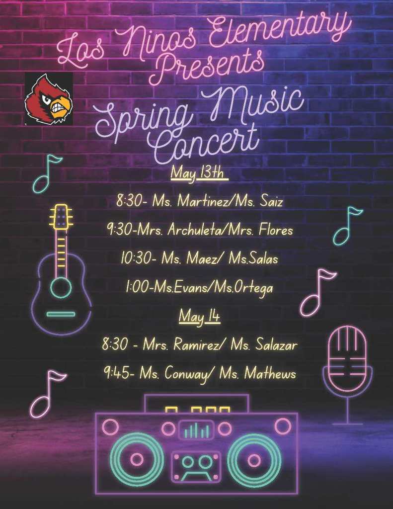 Spring concert flyer