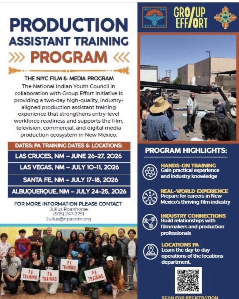 Production Assistant Program Flyer