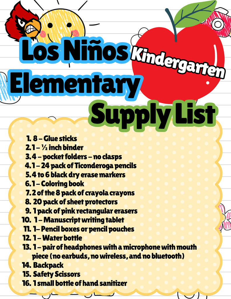 LNE Supply List