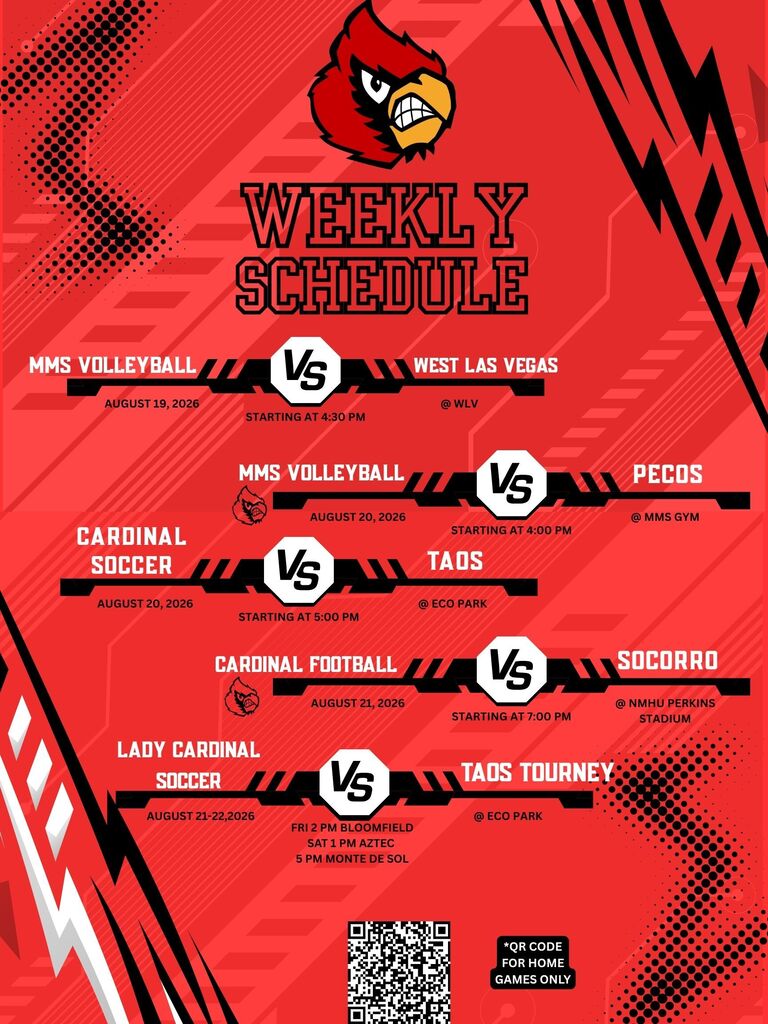 weekly schedule