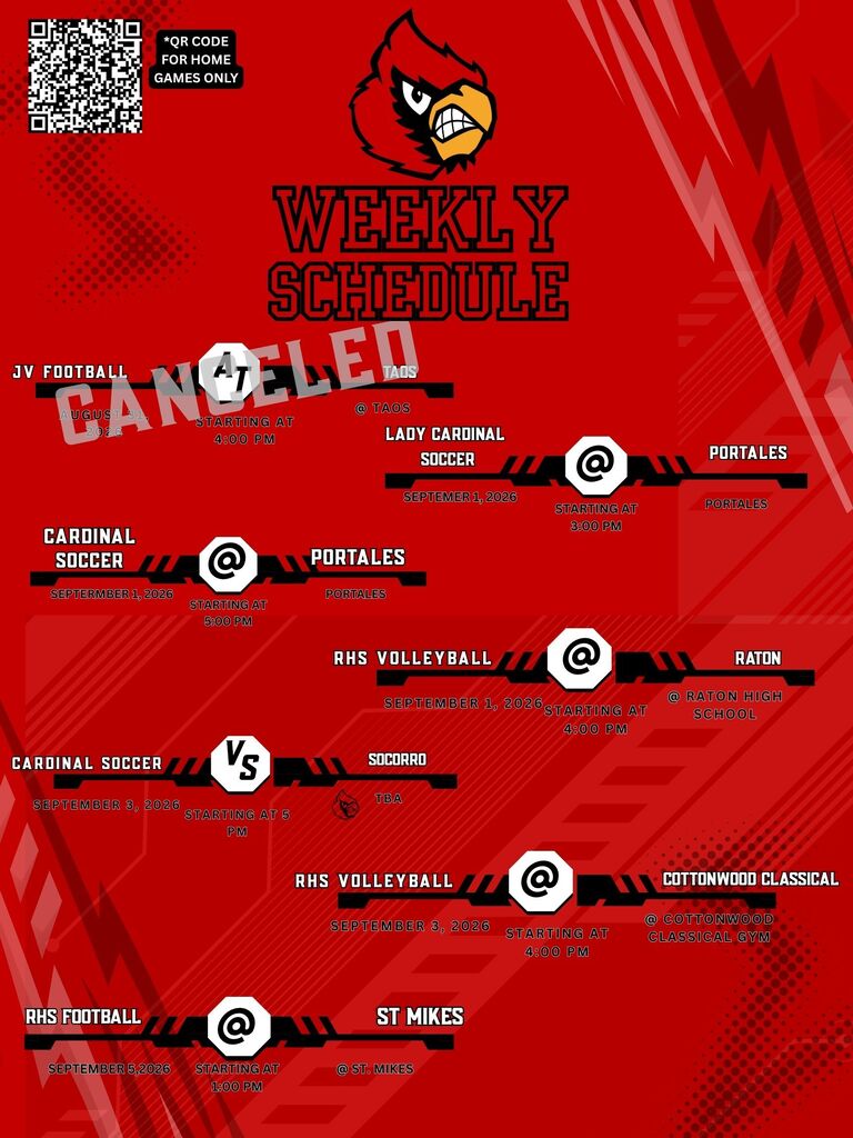 weekly schedule