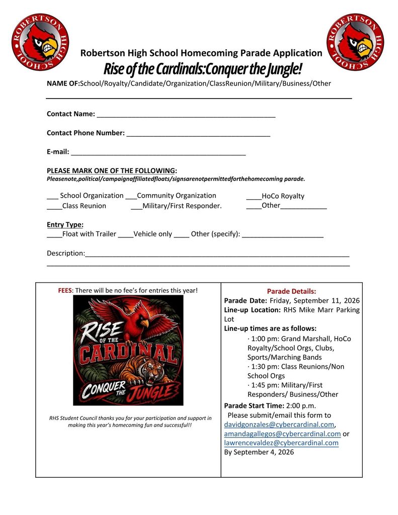 Parade application
