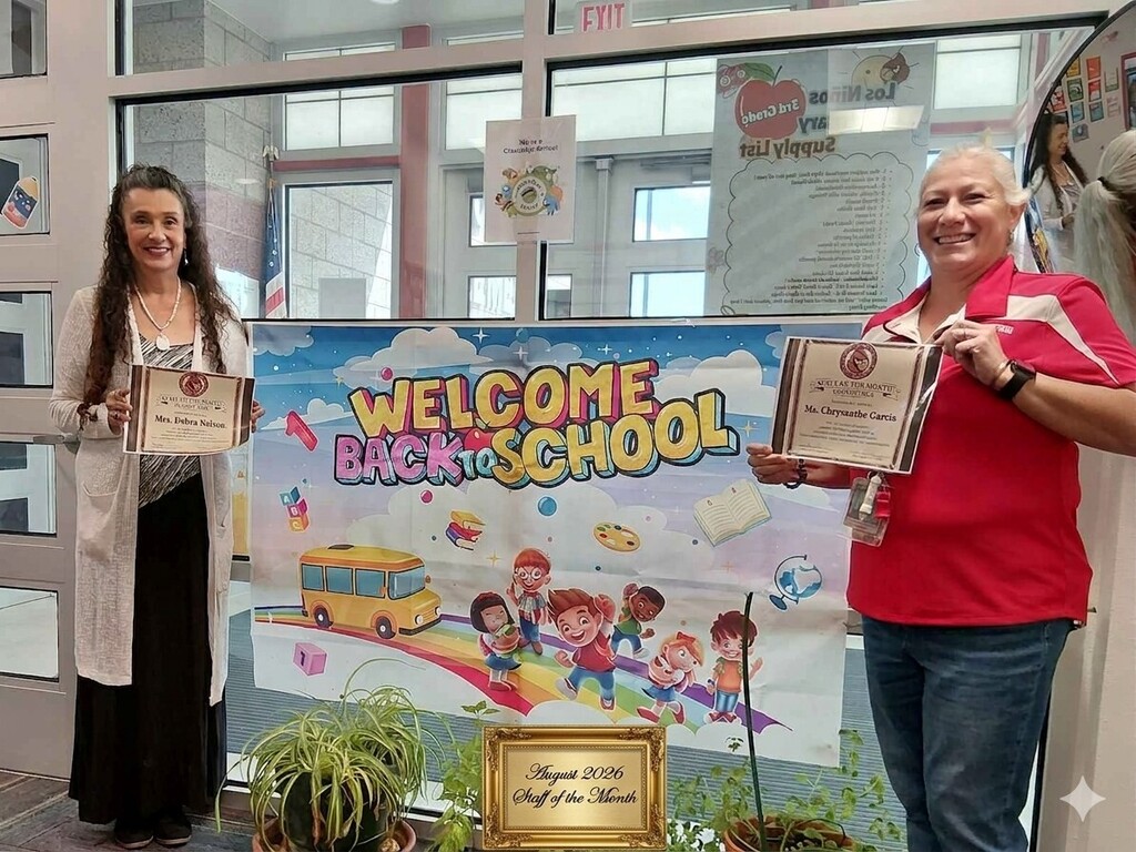 Students & Staff of the Month for August 2026