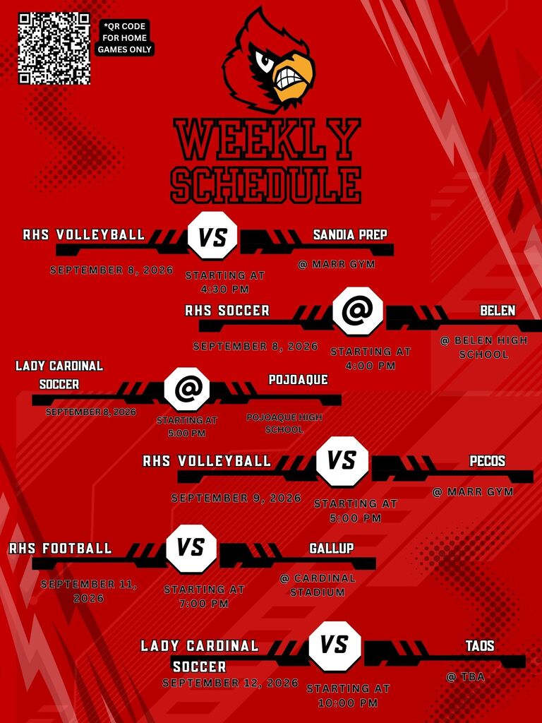 weekly schedule