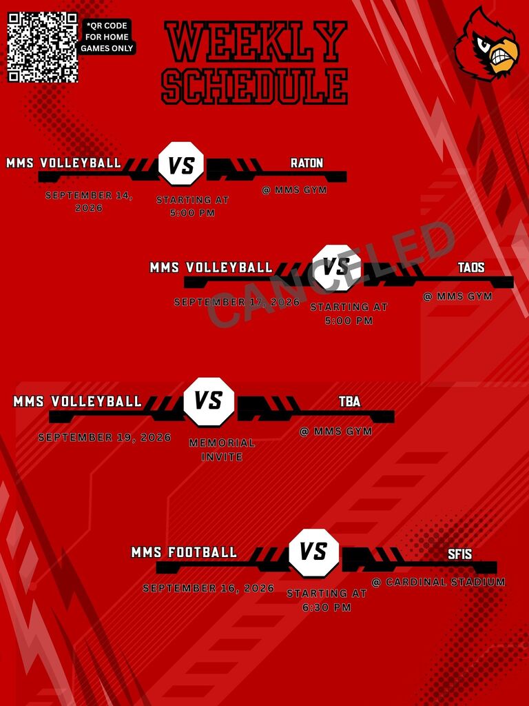 weekly schedule