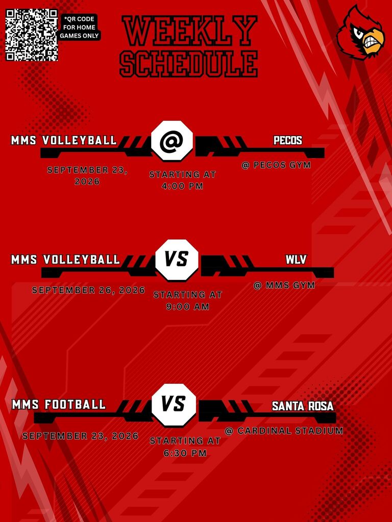 weekly schedule