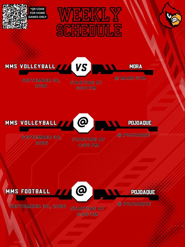 MMS weekly schedule