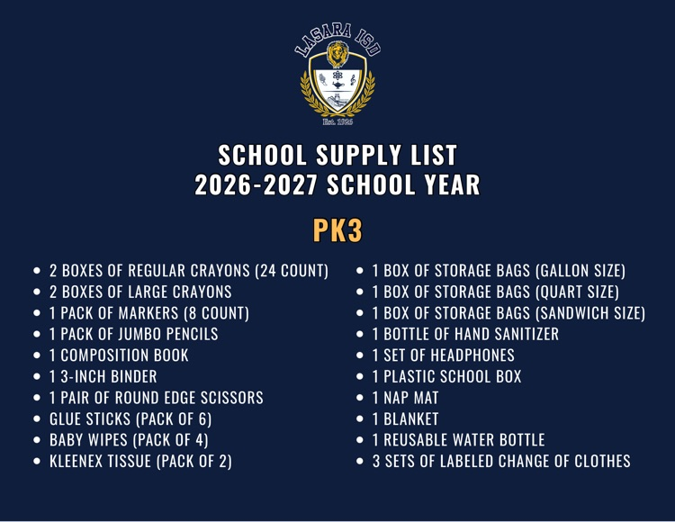 supply lists