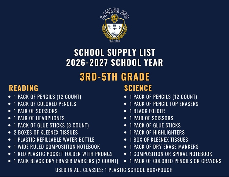 supply lists