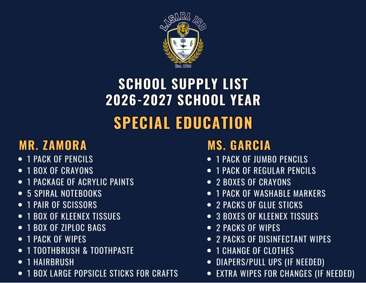 supply lists