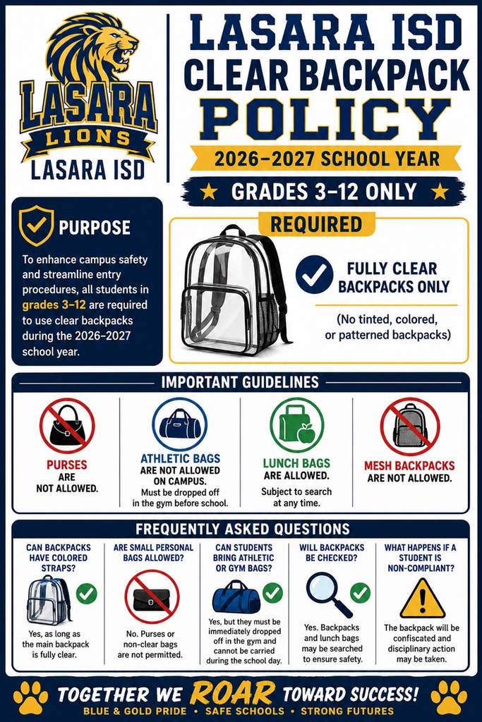 clear backpacks only
