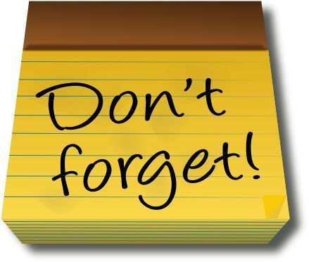 Don't Forget! on notepad