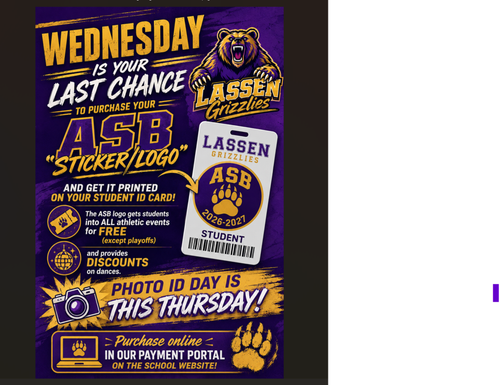 If you want your ASB logo/sticker printed on your ID, tomorrow is the last day to prepurchase!