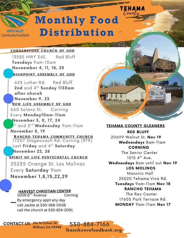 Monthly food distribution