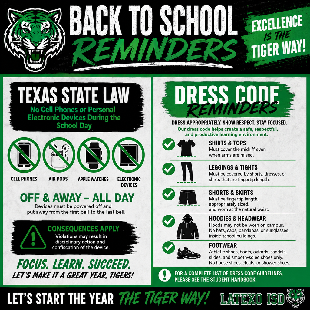 back to school reminders