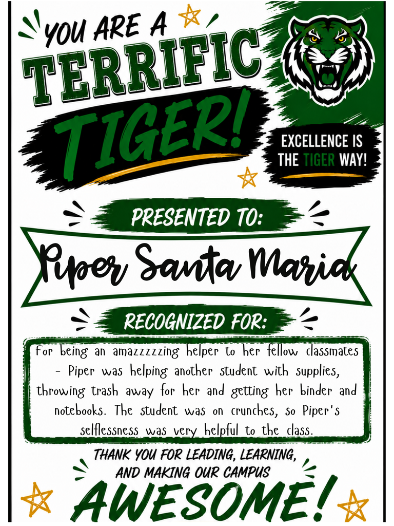 shout out - piper santa maria