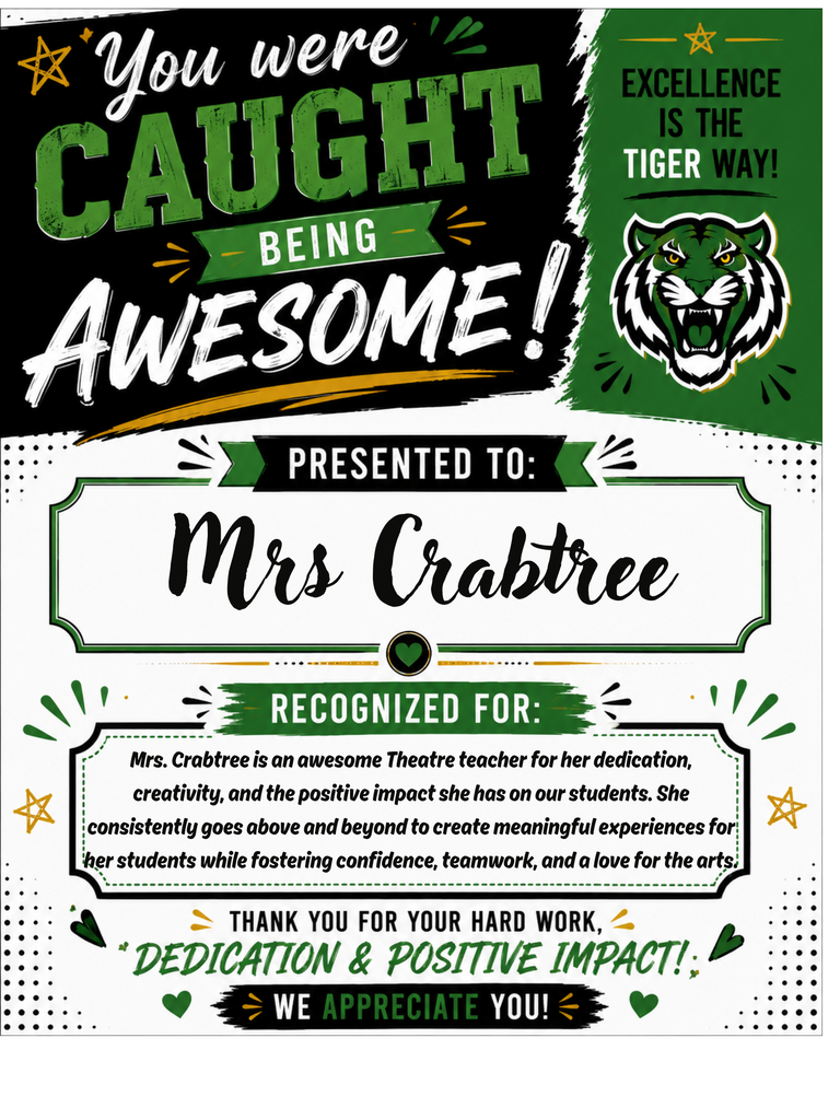 shout out - mrs crabtree