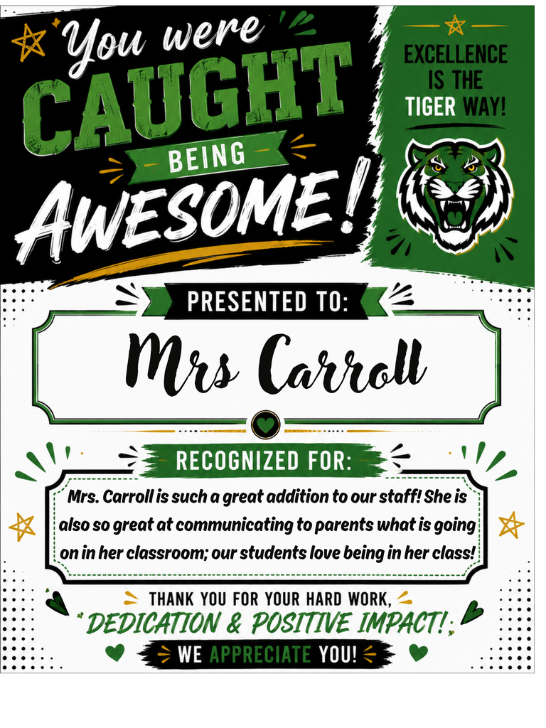 shout out - mrs carroll