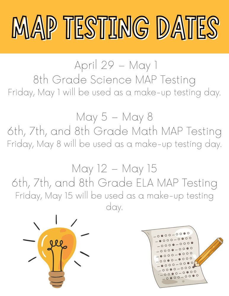LMS MAP Testing Dates