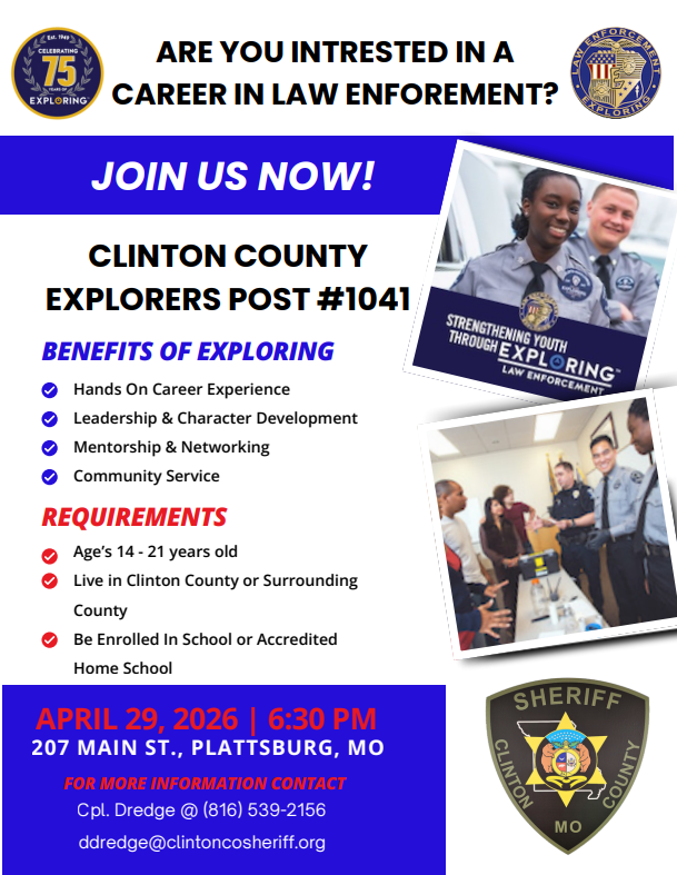 Flyer - ARE YOU INTERESTED IN A CAREER IN LAW ENFORCEMENT?